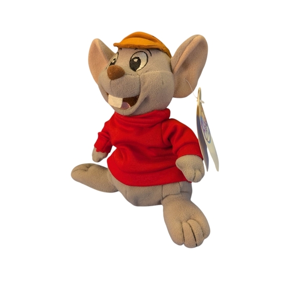 New Disney Bernard Rescuers Down Under Aussie Mouse Plush Toy Red Grey 1990 - Picture 6 of 6